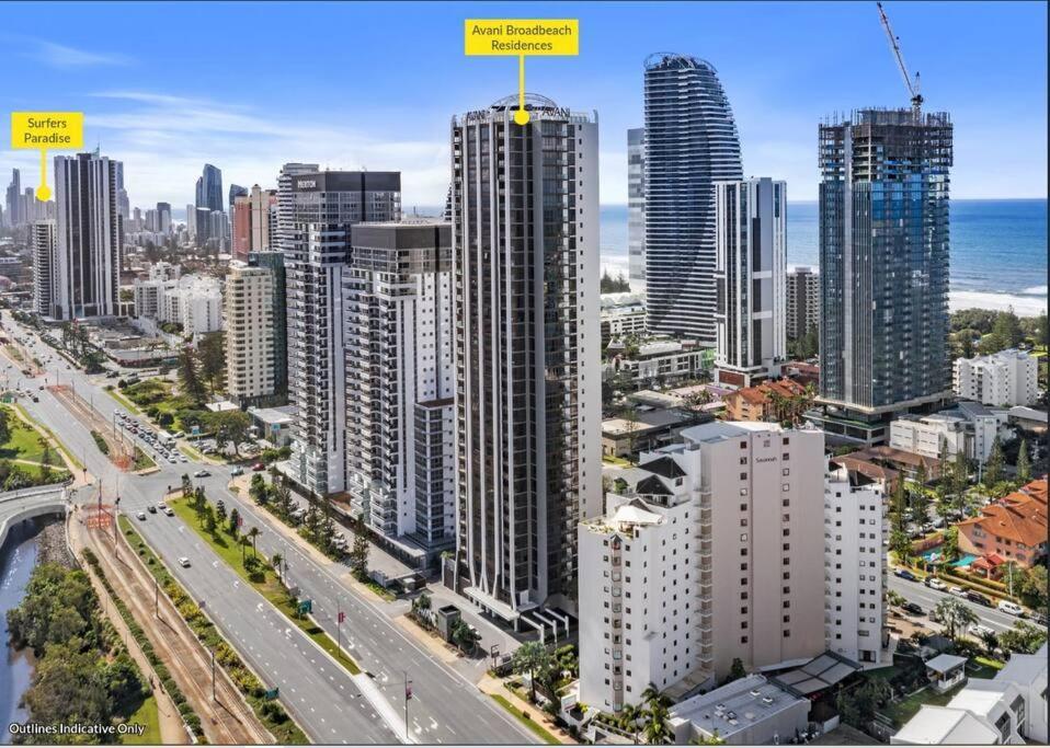 Broadbeach Stunner Modern And Central Голд-Кост Экстерьер фото