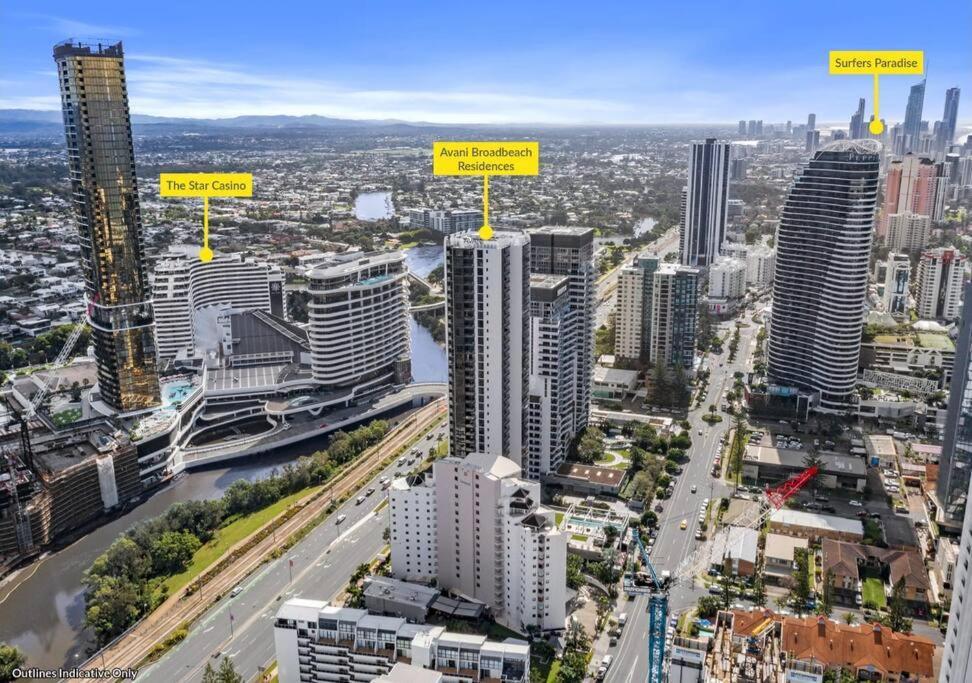 Broadbeach Stunner Modern And Central Голд-Кост Экстерьер фото